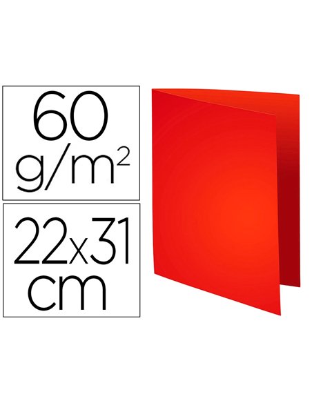 SOUS-CHEMISE EXACOMPTA SUPER 60 22X31CM COLORIS ROUGE PAQUET 250 UNITÉS