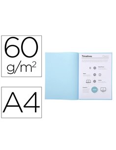 SOUS-CHEMISE EXACOMPTA SUPER 220X310MM 60G COLORIS BLEU CLAIR PACK 250 UNITÉS