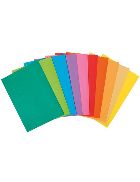 SOUS-CHEMISE EXACOMPTA ROCK'S 220X310MM 80G COLORIS ASSORTIS PACK 100 UNITÉS