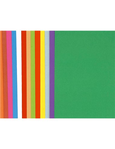 SOUS-CHEMISE EXACOMPTA ROCK'S 220X310MM 80G COLORIS ASSORTIS PACK 100 UNITÉS