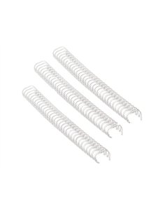RELIURE MÉTALLIQUE FELLOWES RELIEUR PAS 3:1 34 BOUCLES A4 9/16 IN DIAMÈTRE 14.3MM COLORIS BLANC BOÎTE 100 UNITÉS