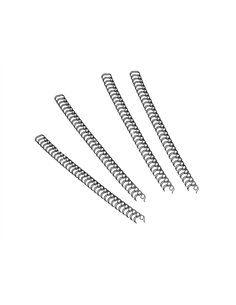 RELIURE MÉTALLIQUE FELLOWES RELIEUR PAS 3:1 34 BOUCLES A4 5/16 IN DIAMÈTRE 8MM COLORIS NOIR BOÎTE 100 UNITÉS