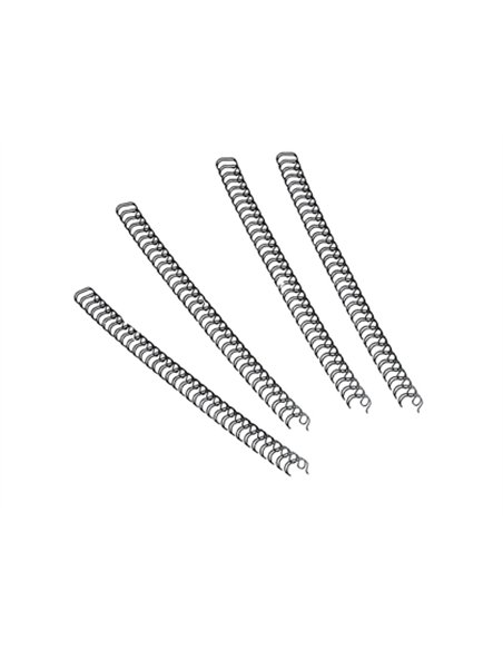 RELIURE MÉTALLIQUE FELLOWES RELIEUR PAS 3:1 34 BOUCLES A4 5/16 IN DIAMÈTRE 8MM COLORIS NOIR BOÎTE 100 UNITÉS