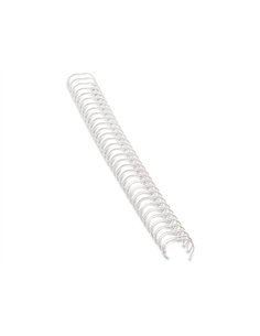 RELIURE MÉTALLIQUE FELLOWES RELIEUR PAS 3:1 34 BOUCLES A4 5/16 IN DIAMÈTRE 8MM COLORIS BLANC BOÎTE 100 UNITÉS