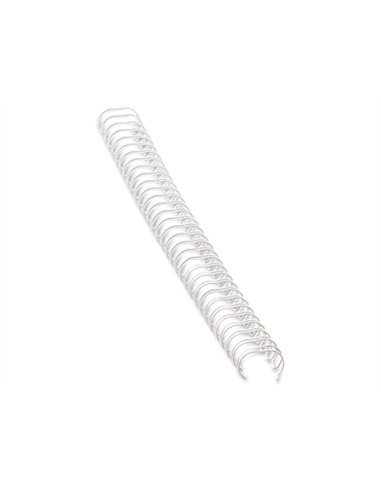 RELIURE MÉTALLIQUE FELLOWES RELIEUR PAS 3:1 34 BOUCLES A4 5/16 IN DIAMÈTRE 8MM COLORIS BLANC BOÎTE 100 UNITÉS