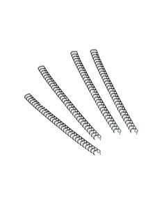 RELIURE MÉTALLIQUE FELLOWES RELIEUR PAS 3:1 34 BOUCLES A4 3/8 IN DIAMÈTRE 10MM COLORIS NOIR BOÎTE 100 UNITÉS