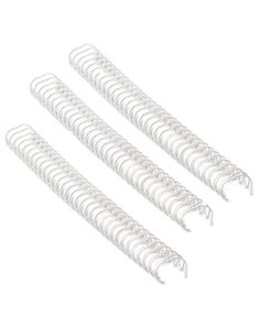 RELIURE MÉTALLIQUE FELLOWES RELIEUR PAS 3:1 34 BOUCLES A4 1/2 IN DIAMÈTRE 12.7MM COLORIS BLANC BOÎTE 100 UNITÉS