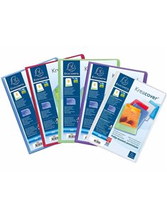 PROTEGE-DOCUMENTS PERSONNALISABLE EXACOMPTA POLYPROPYLENE SEMI-RIGIDE 24X32CM 200 VUES COLORIS 2