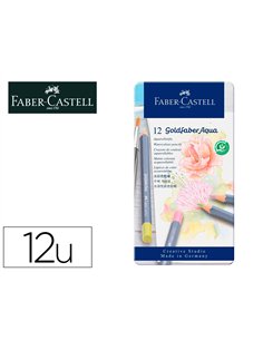 CRAYON  DE COULEUR GOLD FABER AQUA PASTEL BOITE DE 12