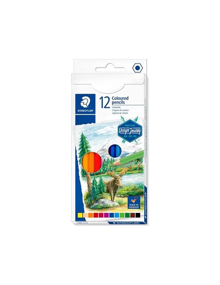 CRAYON DE COULEUR STAEDTLER 146C DESIGN JOURNEY ETUI  CARTON 12 UNITES COLORIS  ASSORTIS