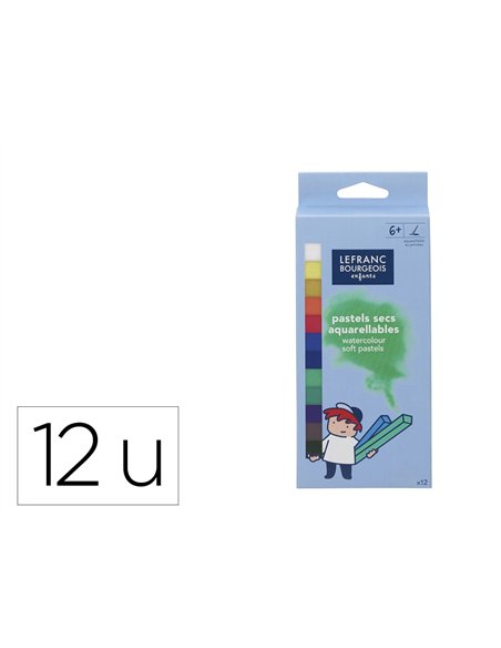 CRAIE LEFRANC BOURGEOIS PASTEL TENDRE AQUARELLABLE FINITION LISSE ÉTUI 12 UNITÉS