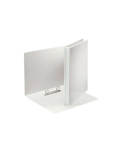 Chemise Kangourou Esselte Basic 40 mm - Mécanisme 2 anneaux mixtes - Capacité 380 feuilles A4 - Certifiée FSC - Blanc