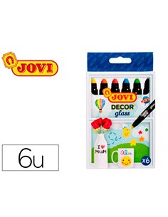 CRAIE CIRE JOVI DÉCOR GLASS TOUTES SUPERFICIES NON POREUSES NON PERMANENTE ÉTUI 6 UNITÉS