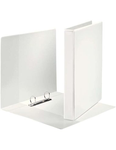 Classeur à anneaux Esselte Kangaroo Plus - Format A4 - 230 feuilles - 2 anneaux de 25 mm - Blanc