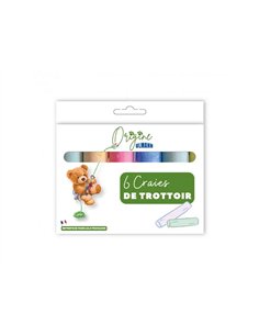 ETUI CRAIES DE TROTTOIR ULMANN 6 UNITES COLORIS ASSORTIS