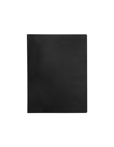 PROTÈGE-DOCUMENTS LIDERPAPEL POLYPROPYLÈNE COUVERTURE FLEXIBLE 30 POCHETTES FIXES A4 210X297MM NOIR OPAQUE