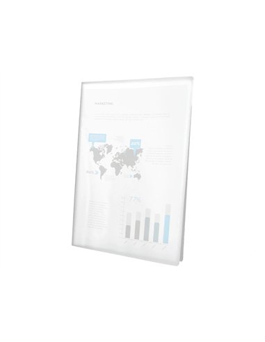 PROTÈGE-DOCUMENTS LIDERPAPEL POLYPROPYLÈNE COUVERTURE FLEXIBLE 20 POCHETTES FIXES A4 210X297MM TRANSPARENT