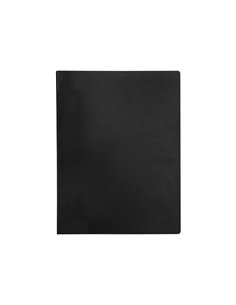 PROTÈGE-DOCUMENTS LIDERPAPEL POLYPROPYLÈNE COUVERTURE FLEXIBLE 20 POCHETTES FIXES A4 210X297MM NOIR OPAQUE 2