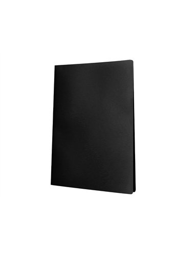 PROTÈGE-DOCUMENTS LIDERPAPEL POLYPROPYLÈNE COUVERTURE FLEXIBLE 20 POCHETTES FIXES A4 210X297MM NOIR OPAQUE
