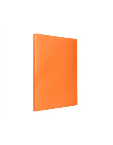 PROTEGE-DOCUMENTS LIDERPAPEL POLYPROPYLENE COUVERTURE  FLEXIBLE 80 POCHETTES FIXES A4 220X297MM ORANGE FLUO