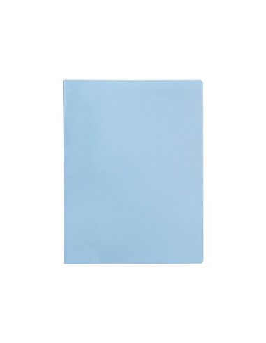 PROTEGE-DOCUMENTS LIDERPAPEL POLYPROPYLENE COUVERTURE  FLEXIBLE 80 POCHETTES FIXES A4 220X297MM BLEU CIEL OPAQUE