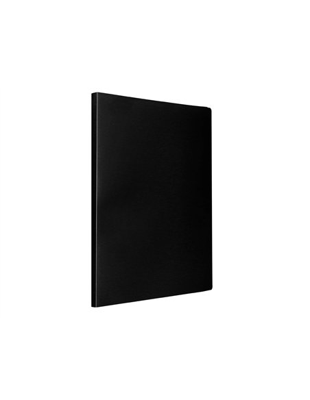 PROTEGE-DOCUMENTS LIDERPAPEL POLYPROPYLENE COUVERTURE  FLEXIBLE 60 POCHETTES FIXES A4 220X297MM NOIR OPAQUE