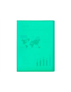 PROTEGE-DOCUMENTS LIDERPAPEL POLYPROPYLENE COUVERTURE  FLEXIBLE 40 POCHETTES FIXES A4 220X297MM VERT TRANSLUCIDE 2