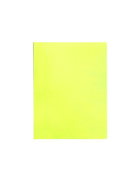PROTEGE-DOCUMENTS LIDERPAPEL POLYPROPYLENE COUVERTURE  FLEXIBLE 40 POCHETTES FIXES A4 220X297MM JAUNE FLUO