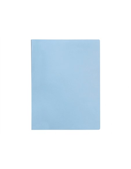 PROTEGE-DOCUMENTS LIDERPAPEL POLYPROPYLENE COUVERTURE  FLEXIBLE 40 POCHETTES FIXES A4 220X297MM BLEU CIEL OPAQUE