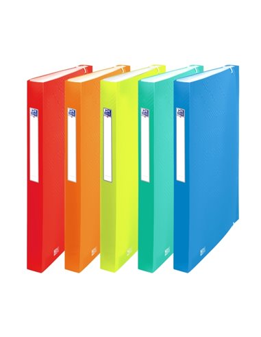 Classeur Oxford Urban A4+ 8 positions - Couverture plastique translucide - Idéal pour classer vos documents - Comprend des inter