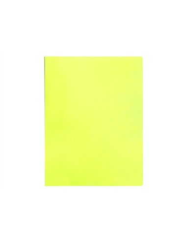 PROTEGE-DOCUMENTS LIDERPAPEL POLYPROPYLENE COUVERTURE  FLEXIBLE 20 POCHETTES FIXES A4 210X297MM JAUNE FLUO