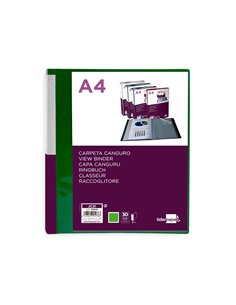 PROTEGE-DOCUMENTS LIDERPAPEL PERSONNALISABLE KANGOUROU POLYPROPYLENE 30 POCHETTES  FIXES A4 COLORIS VERT 2