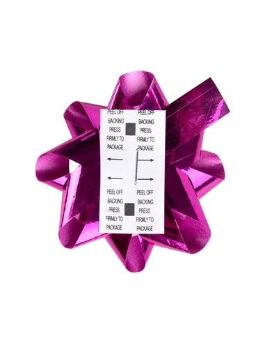 ÉTOILE ADHÉSIVE LIDERPAPEL FANTAISIE FORMAT MOYEN LARGEUR ÉTOILE 5.5CM COLORIS MÉTALLISÉ