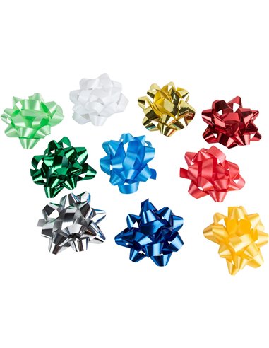 ÉTOILE ADHÉSIVE LIDERPAPEL FANTAISIE FORMAT MAXI LARGEUR ÉTOILE 6.5CM COLORIS MÉTALLISÉ