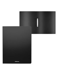 Classeurs à anneaux classiques Erichkrause Matt - 2 anneaux de 24 mm - Format A4 - Noir