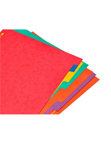 INTERCALAIRE Q-CONNECT CARTE LUSTRÉE 225G 12 POSITIONS A4+ 212X310MM