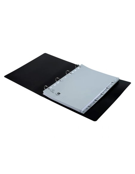 INTERCALAIRES IMPRIMES MENSUELS EXACOMPTA  POLYPROPYLENE A4 12POSITIONES / MOIS GRIS