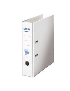 Classeur à levier Dohe, format folio, dos 70 mm, œillet, anneau et porte-cartes sur le dos, carton doublé polypropylène, coins m