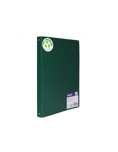 CLASSEUR 4 ANNEAUX POLYPRO RECYCLE OFFICE PLAST DOS 20MM COLORIS VERT