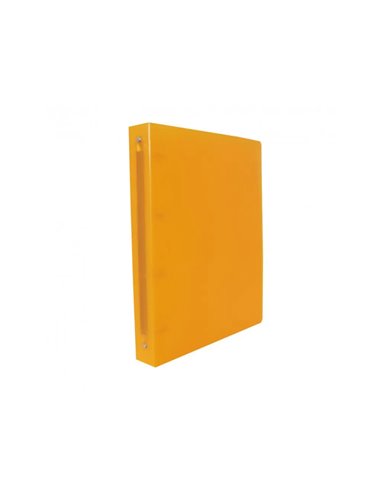 CLASSEUR SOUPLE 4 ANNEAUX POLYPRO OFFICE PLAST 32X26,8  CM DOS 40MM COLORIS ORANGE