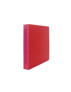 CLASSEUR SOUPLE 4 ANNEAUX POLYPRO OFFICE PLAST  2X26,8  CM DOS 40MM COLORIS ROUGE