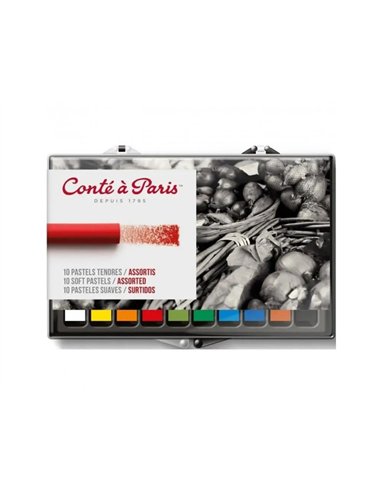 PASTEL TENDRE CONTE A PARIS COLORIS ASSORTIS BOITE 10 UNITES