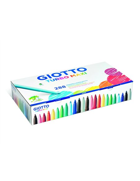 FEUTRE COLORIAGE GIOTTO TURBO MAXI SCHOOLPACK 288 UNITÉS
