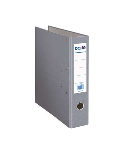 Classeur à levier Dohe, format folio, dos 70 mm, œillet, anneau et porte-cartes sur le dos, carton doublé polypropylène, coins m