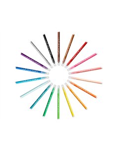 Feutres de coloriage bic encre ultra lavable. Pointe de 1 mm. D cor fantaisie. Pot de 36 unit s. 2