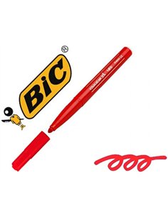 FEUTRE BIC KIDS VISACOLOR XL COLORIAGE ENCRE LAVABLE CORPS LARGE POINTE EXTRA-LARGE BLOQUÉE COULEUR ROUGE