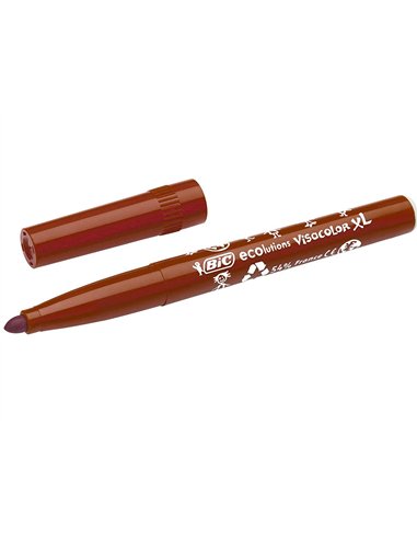 FEUTRE BIC KIDS VISACOLOR XL ENCRE LAVABLE POINTE LARGE  BLOQUEE COLORIS BRUN