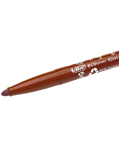 FEUTRE BIC KIDS VISACOLOR XL ENCRE LAVABLE POINTE LARGE  BLOQUEE COLORIS BRUN