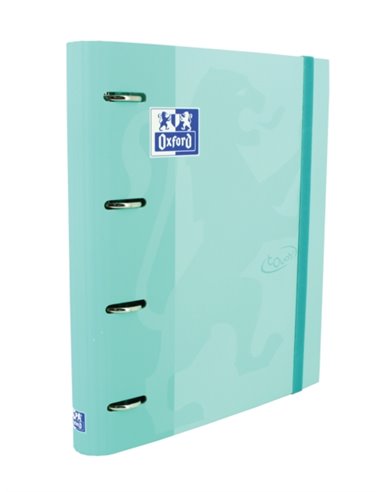 Classeur à anneaux Oxford Europeanbinder Touch A4+ avec recharge, grille 5x5 - Couverture extra rigide - Fermeture élastique - M