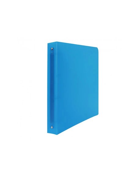CLASSEUR SOUPLE 4 ANNEAUX POLYPRO OFFICE PLAST 32X26,8  CM DOS 40MM COLORIS BLEU